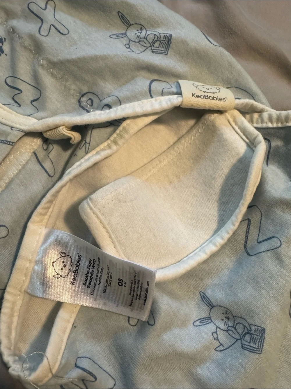 KeaBabies Soft Swaddle One-Piece with Velcro Closure💙💙
